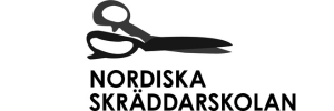 Nordiska Skräddarskolan logga länkad till hemsida