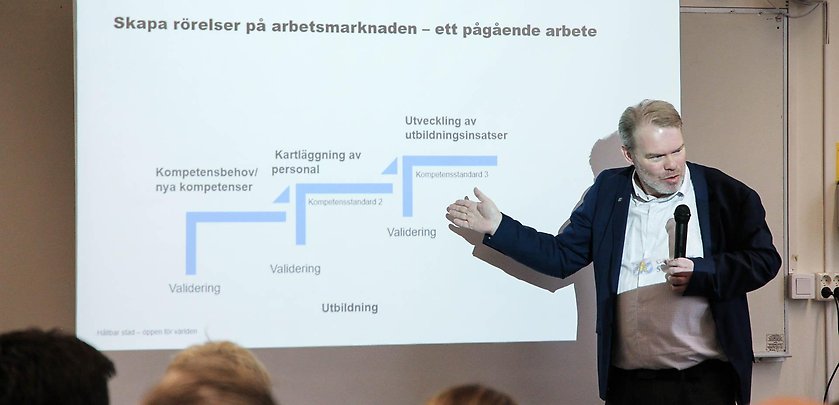 Andreas Lokholm, forvaltningsdirektor för Arbetsmarknad och Vuxenutbildning vid Goteborgs stad